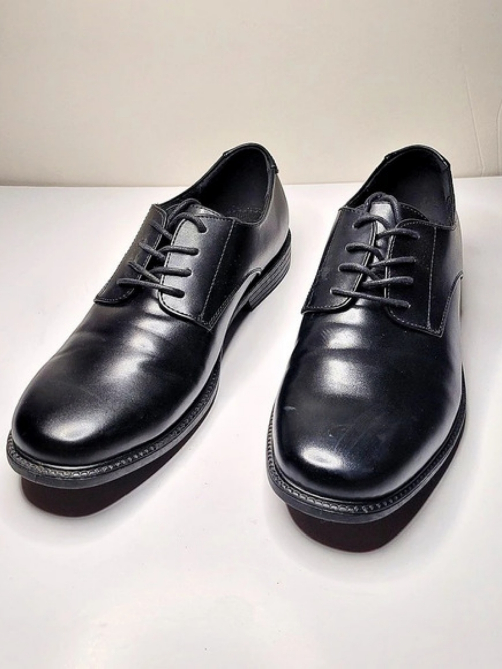 Hunter's Bay HB Men's Mike Black Oxford Lace-Up Dress Shoes US 10.5 Like New